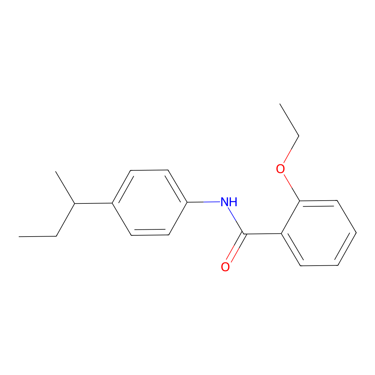N-(4-butan-2-ylphenyl)-2-ethoxybenzamide molecular structure, CAS 418782-28-2