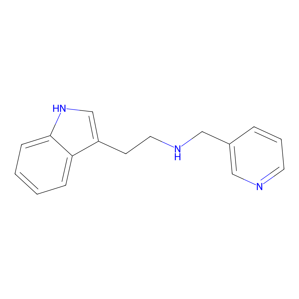 2-(1H-indol-3-yl)-N-(pyridin-3-ylmethyl)ethanamine molecular structure, CAS 418782-49-7