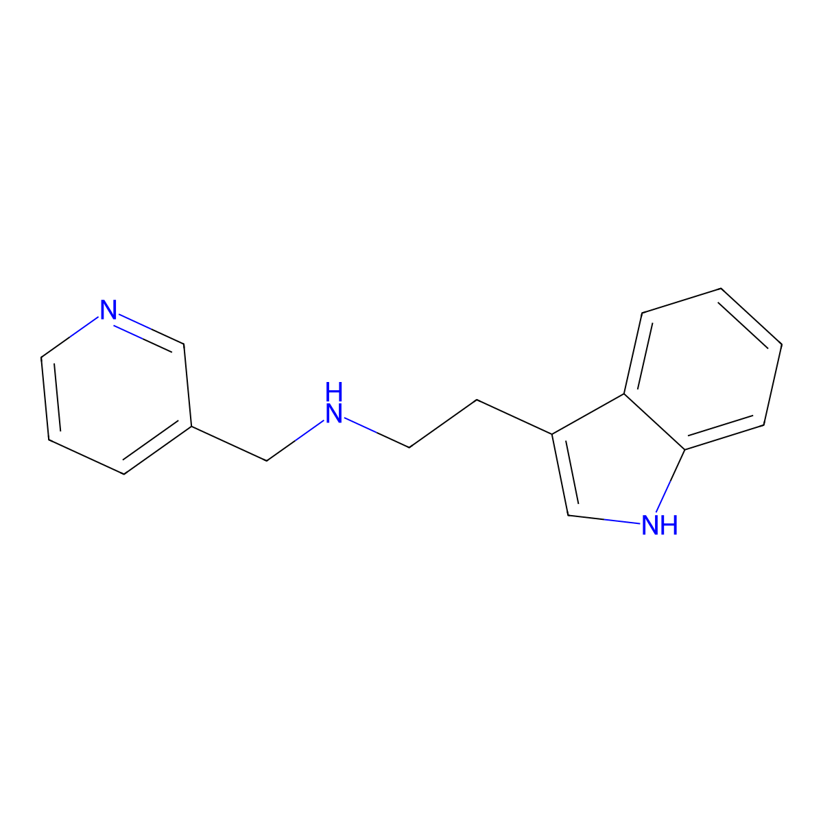 2-(1H-indol-3-yl)-N-(pyridin-3-ylmethyl)ethanamine molecular structure, CAS 418782-49-7