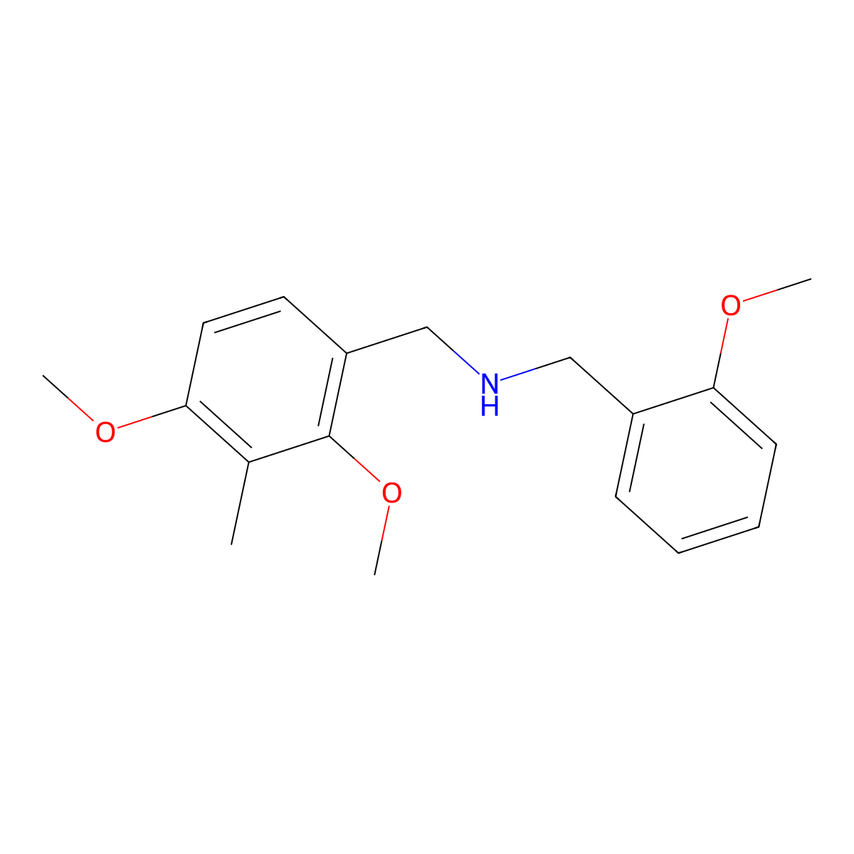 1-(2,4-dimethoxy-3-methylphenyl)-N-[(2-methoxyphenyl)methyl]methanamine molecular structure, CAS 418784-49-3