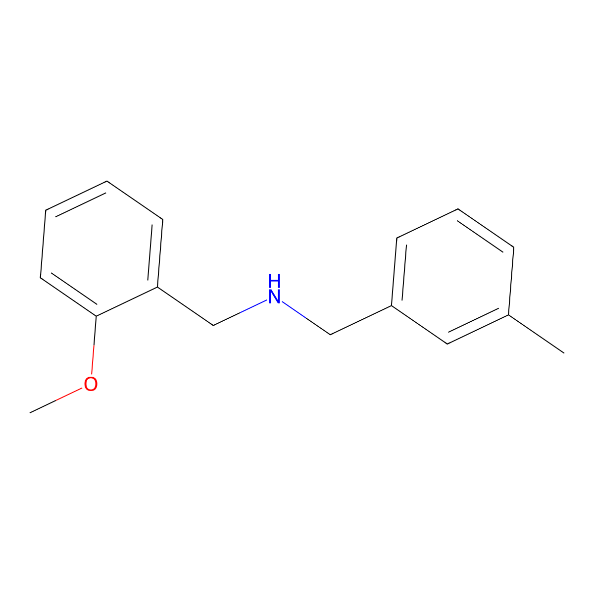(2-Methoxybenzyl)(3-methylbenzyl)amine molecular structure, CAS 418787-25-4