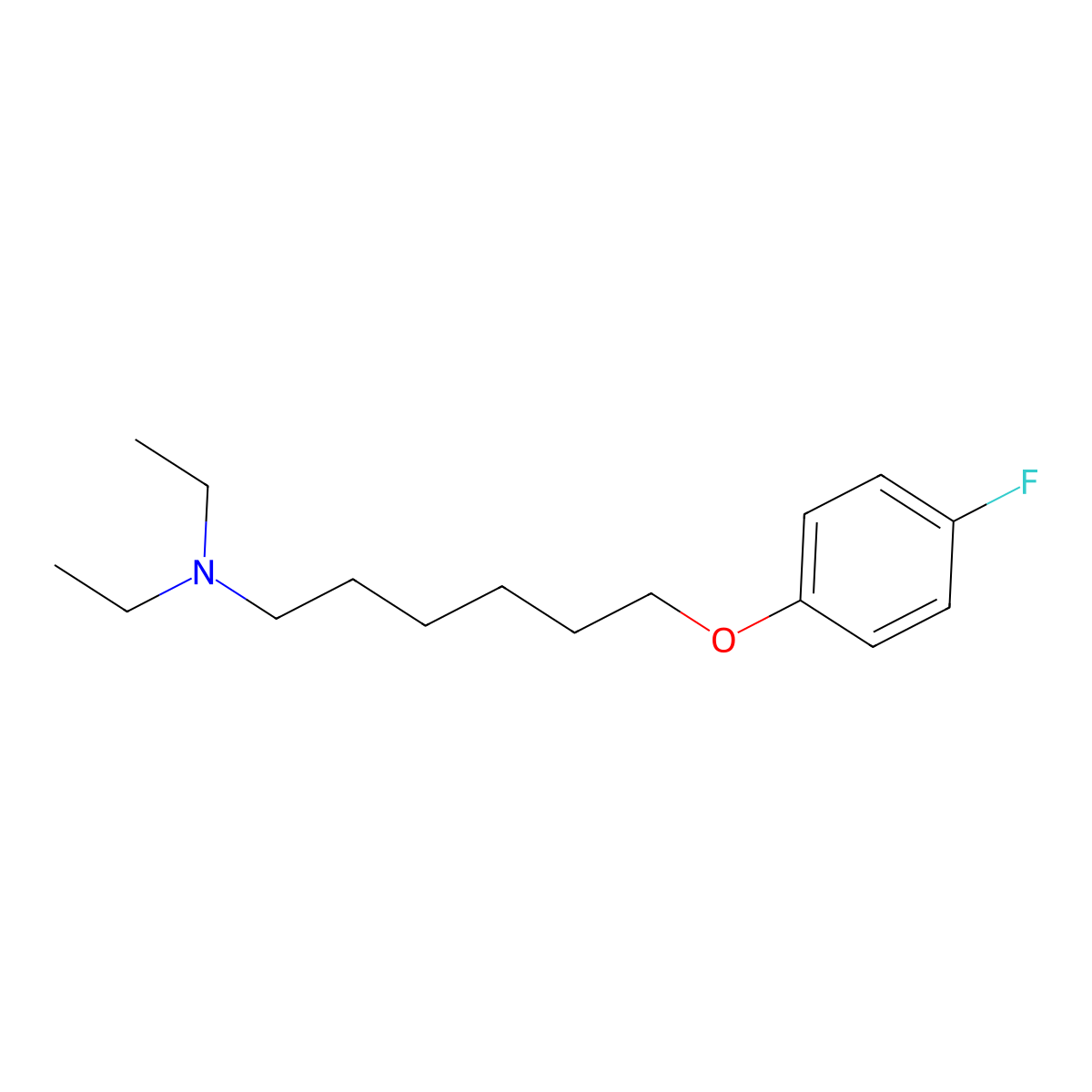 N,N-diethyl-6-(4-fluorophenoxy)hexan-1-amine molecular structure, CAS 418787-26-5