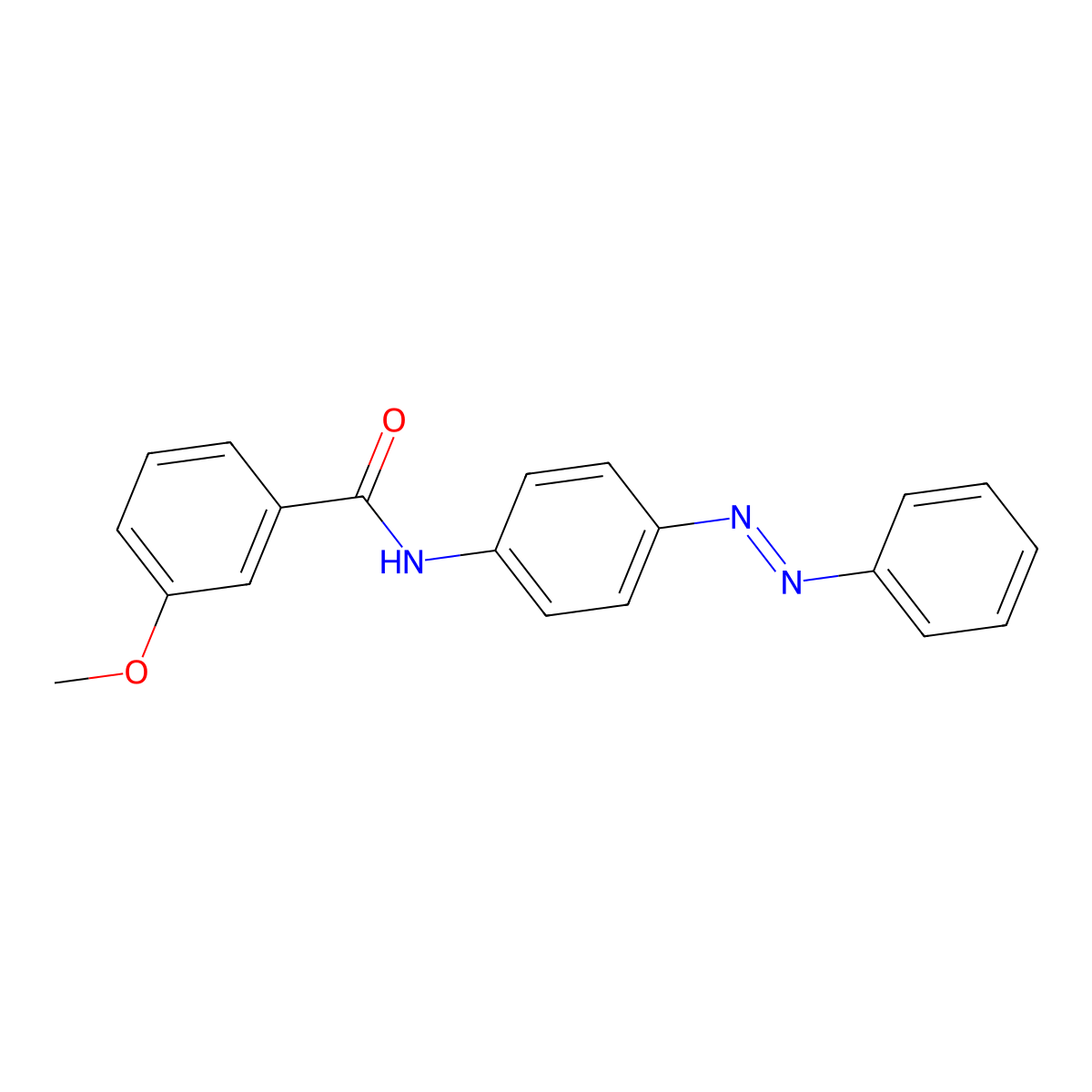 3-methoxy-N-{4-[(E)-phenyldiazenyl]phenyl}benzamide molecular structure, CAS 418787-75-4