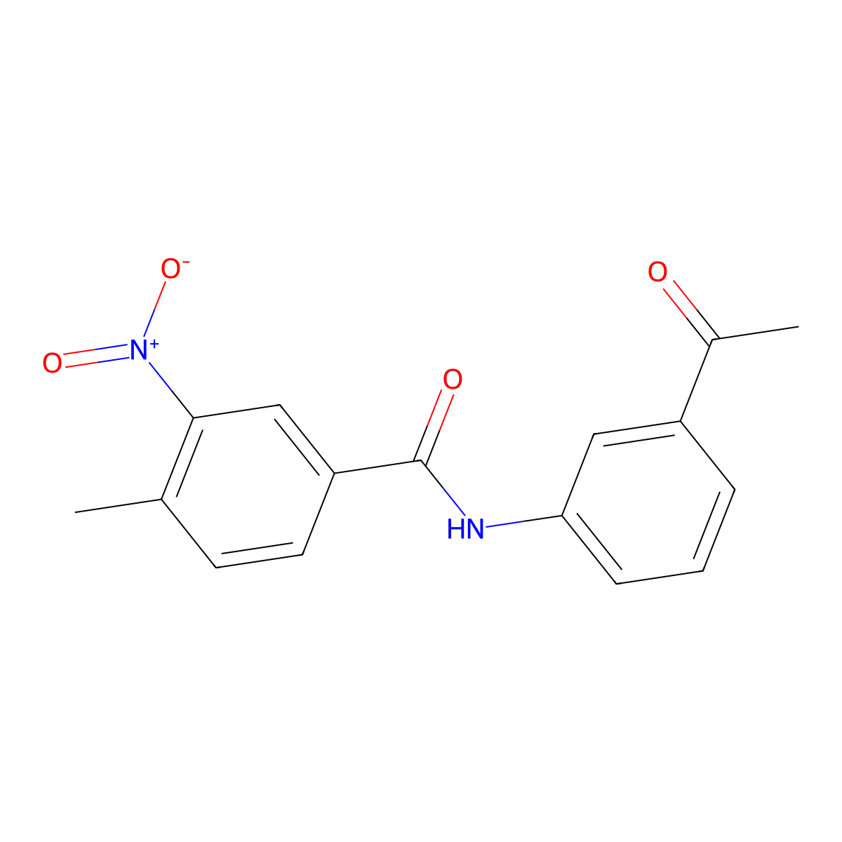 N-(3-acetylphenyl)-4-methyl-3-nitrobenzamide molecular structure, CAS 418787-86-7