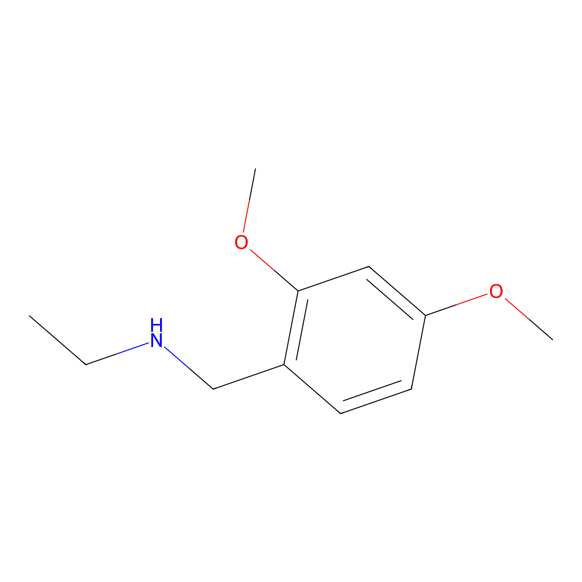 [(2,4-Dimethoxyphenyl)methyl](ethyl)amine molecular structure, CAS 418788-80-4
