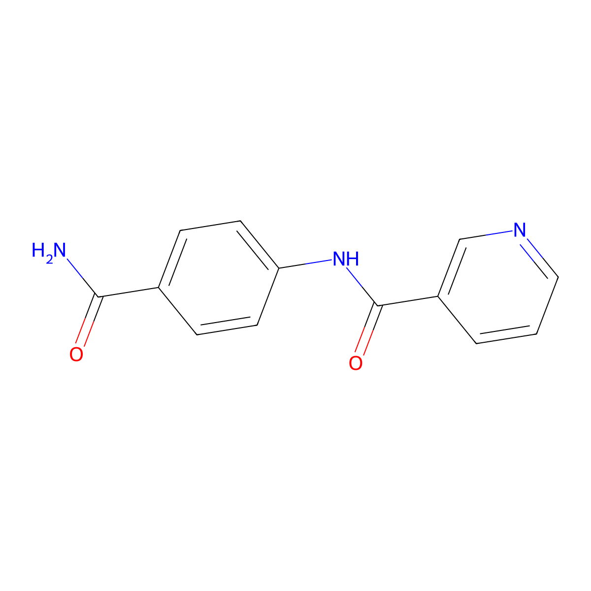N-(4-carbamoylphenyl)pyridine-3-carboxamide molecular structure, CAS 418790-13-3