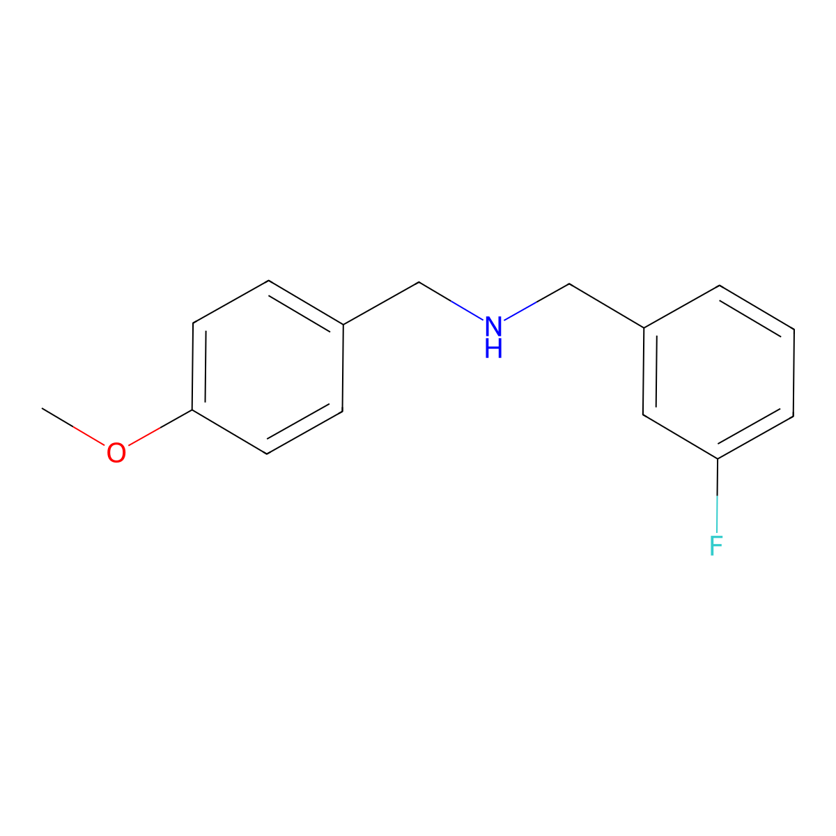 (3-Fluoro-benzyl)-(4-methoxy-benzyl)-amine molecular structure, CAS 418792-57-1