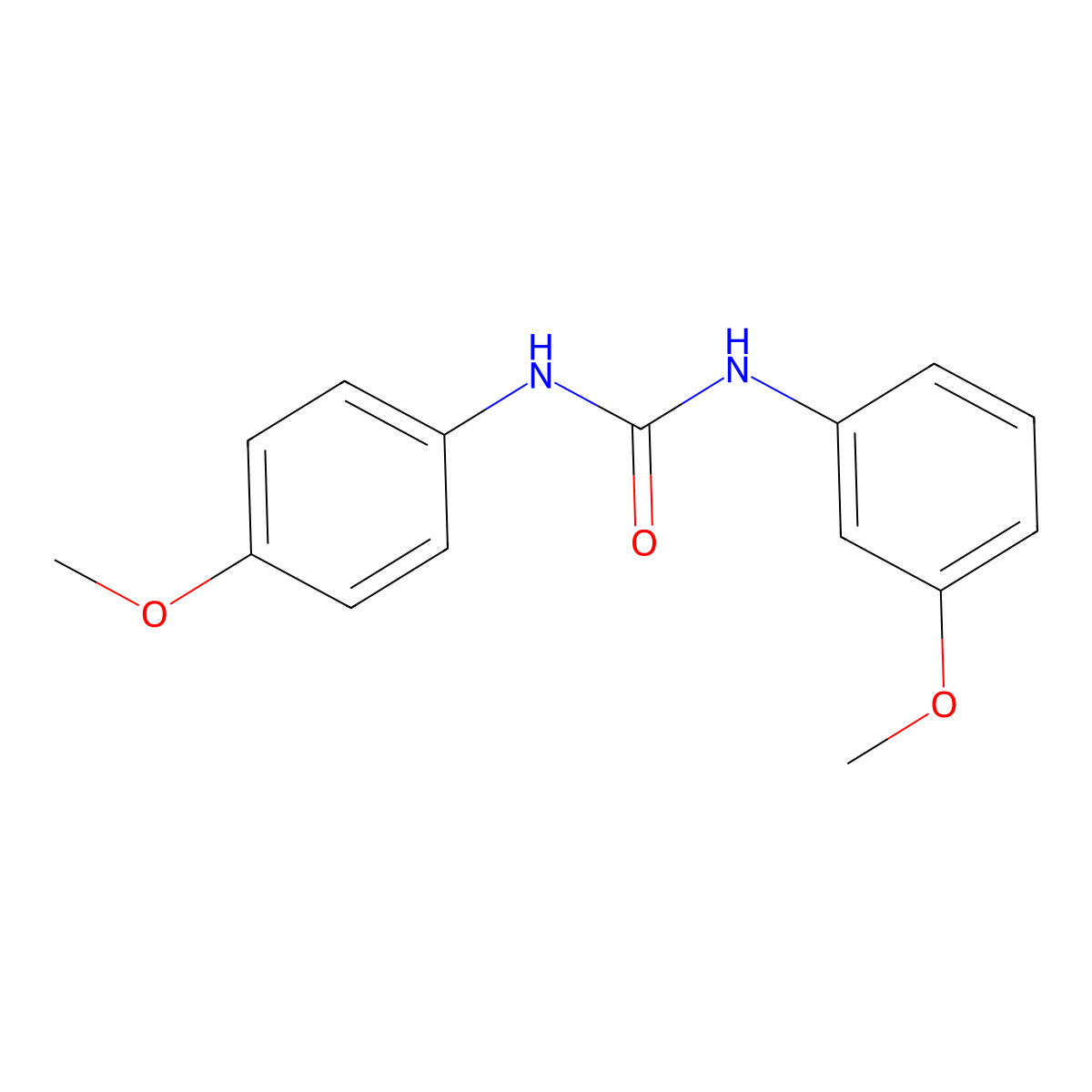 1-(3-Methoxyphenyl)-3-(4-methoxyphenyl)urea molecular structure, CAS 418793-72-3