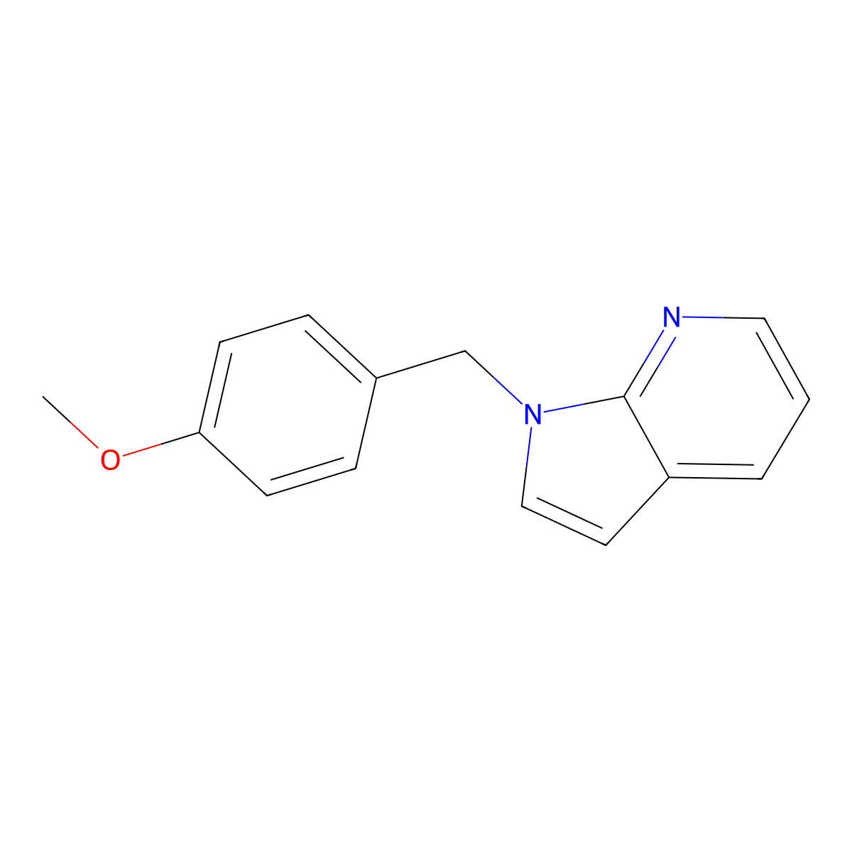 1h-Pyrrolo[2,3-b]pyridine,1-[(4-methoxyphenyl)methyl]- molecular structure, CAS 418795-13-8