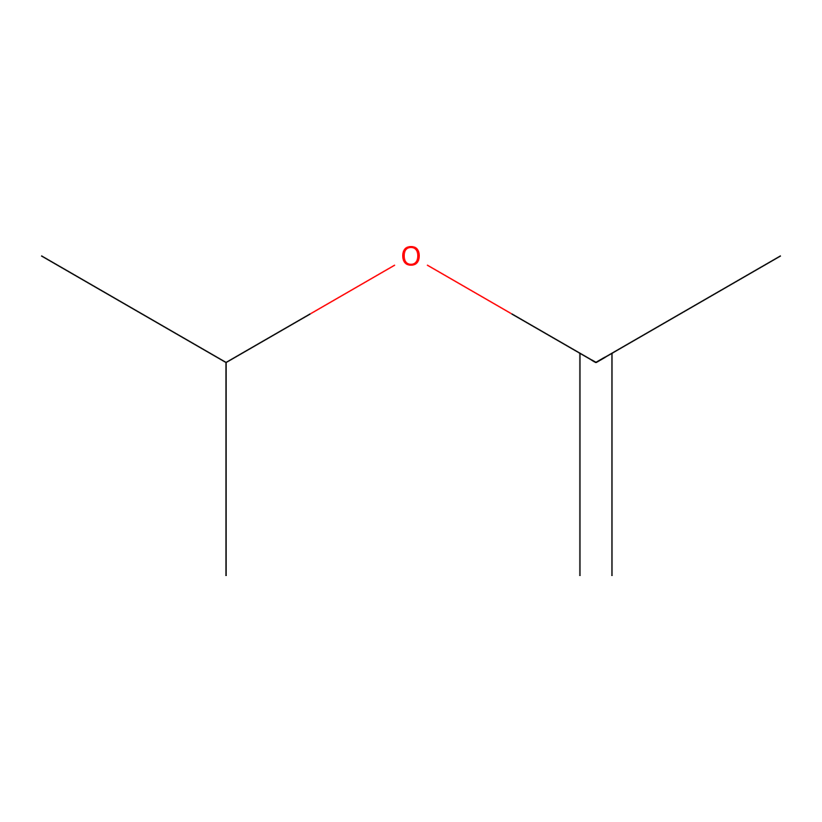 Isopropenyl isopropyl ether molecular structure, CAS 4188-63-0