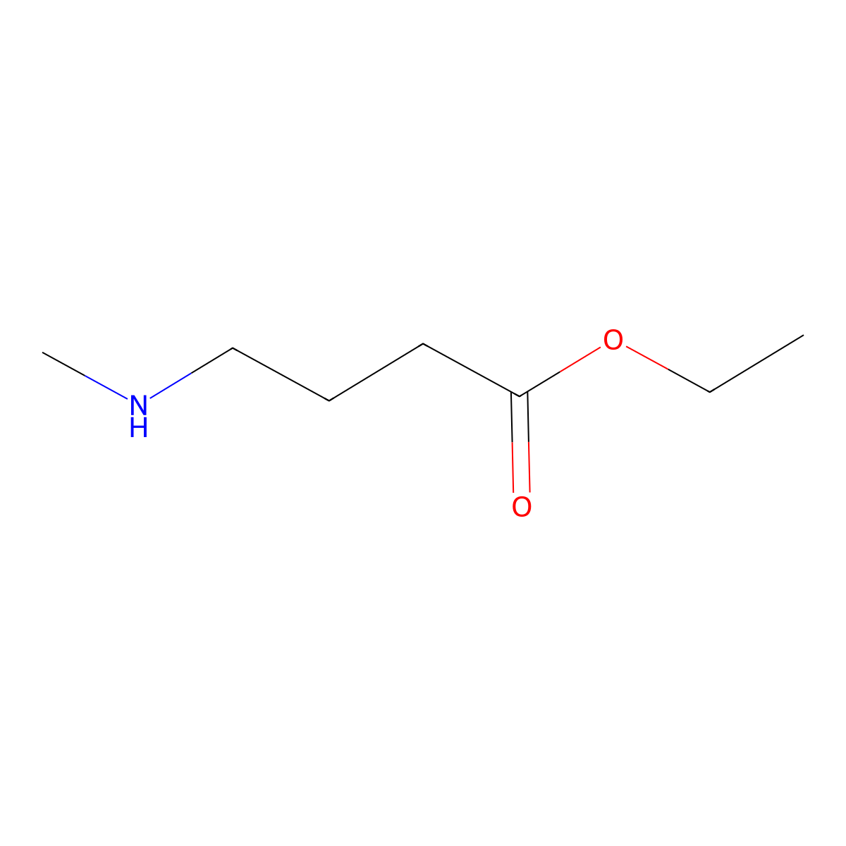 Ethyl 4-(methylamino)butanoate molecular structure, CAS 41880-28-8