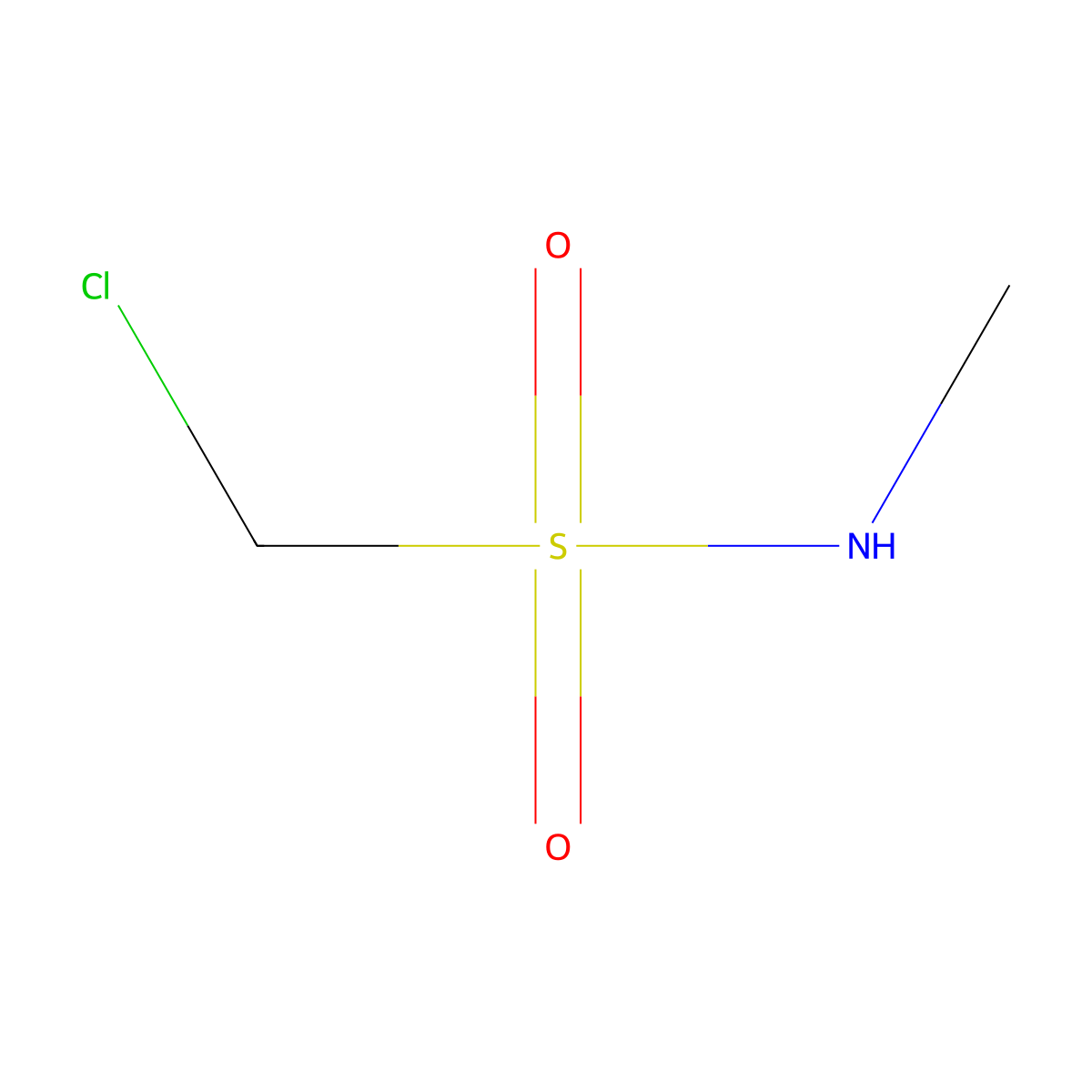 1-chloro-N-methylmethanesulfonamide molecular structure, CAS 41881-81-6