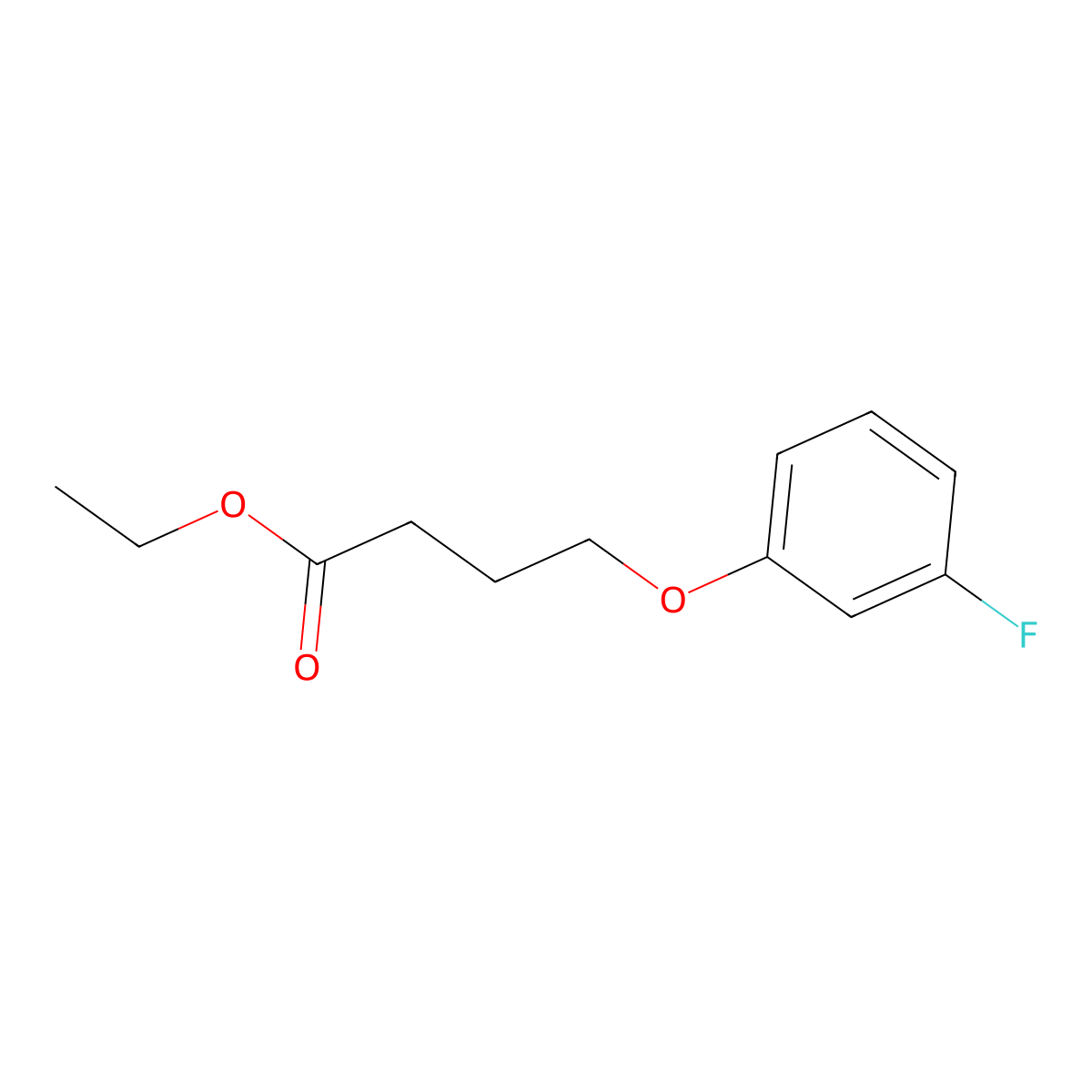 Ethyl 4-(3-fluoro-phenoxy)butanoate molecular structure, CAS 418810-84-1