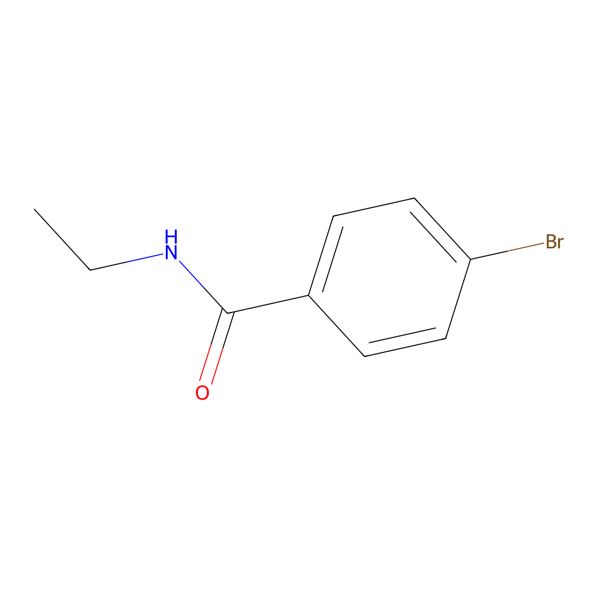 4-bromo-N-ethylbenzamide molecular structure, CAS 41882-25-1