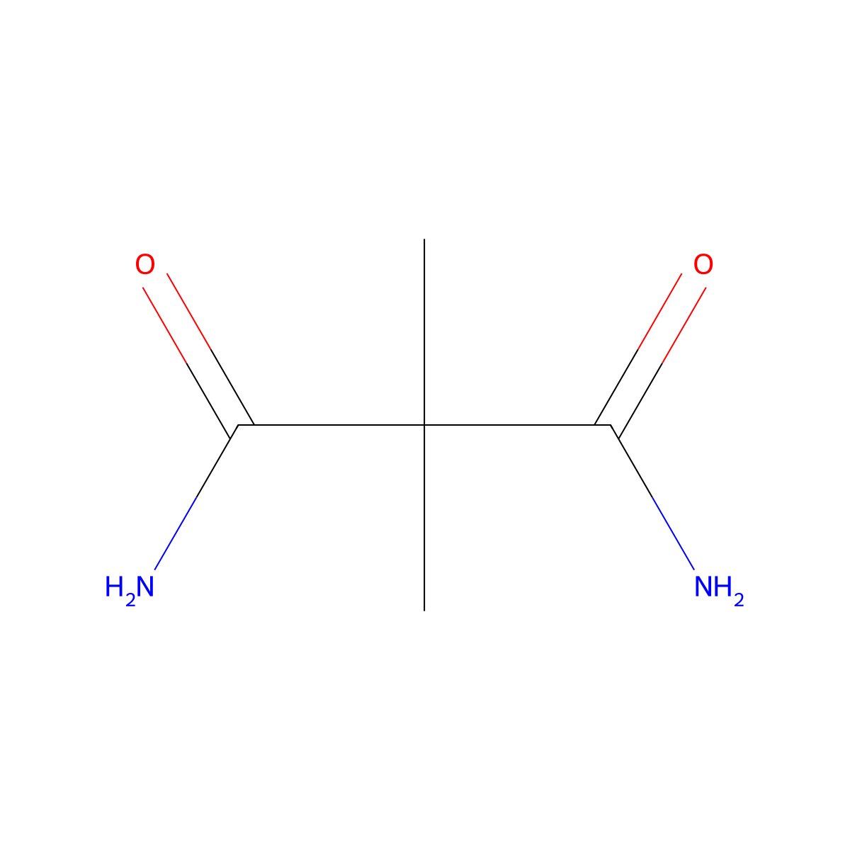 2,2-Dimethylmalonamide molecular structure, CAS 41882-44-4