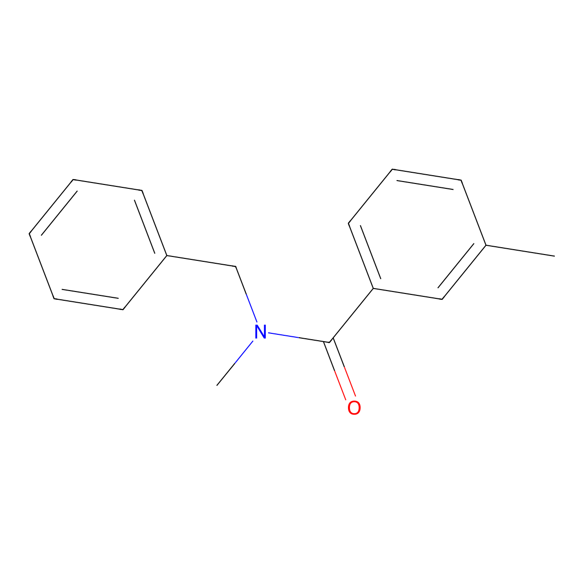 N,3-Dimethyl-N-(phenylmethyl)benzamide molecular structure, CAS 41882-58-0