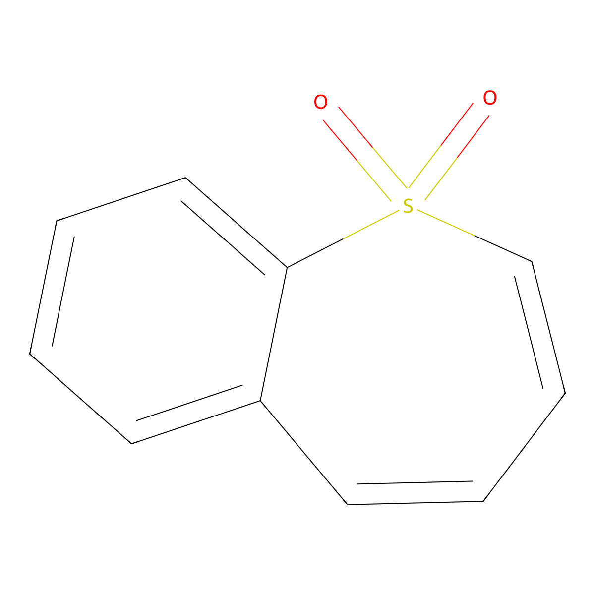 1-Benzothiepin 1,1-dioxide molecular structure, CAS 41887-86-9