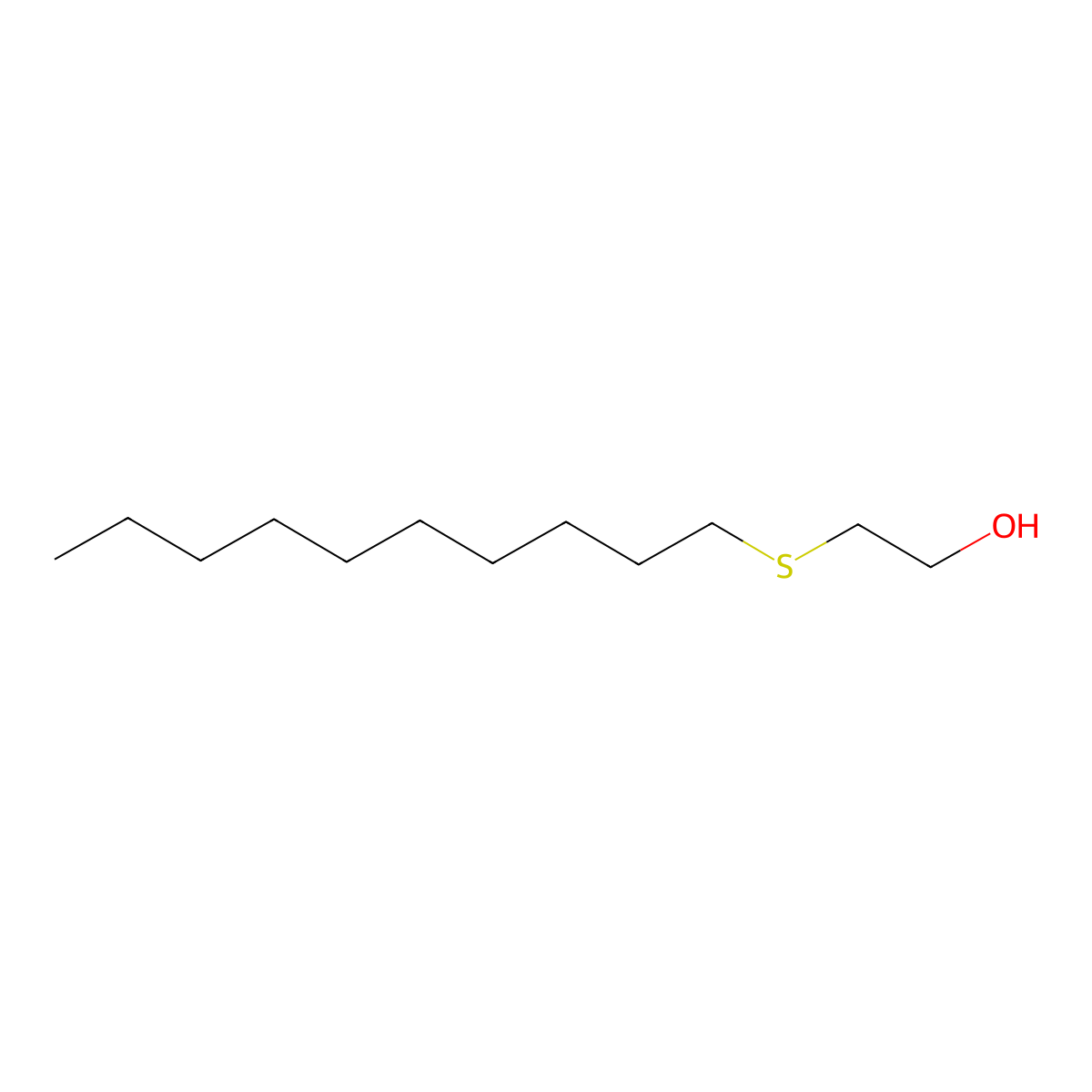 2-(Decylthio)ethanol molecular structure, CAS 41891-88-7