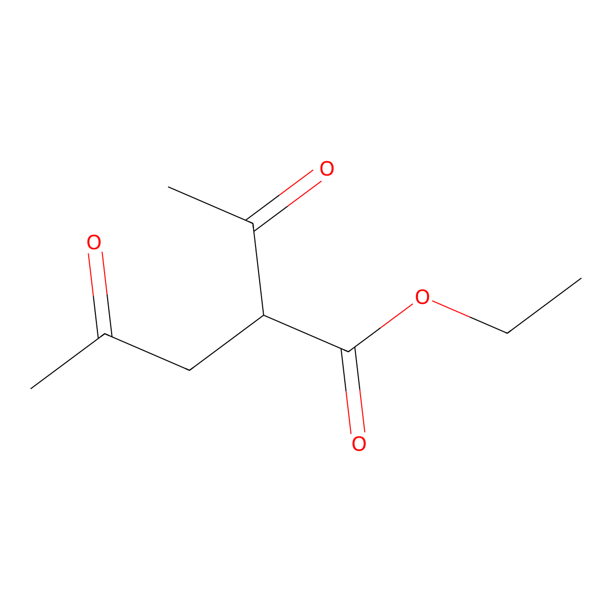 Ethyl 2-acetyl-4-oxovalerate molecular structure, CAS 41892-81-3