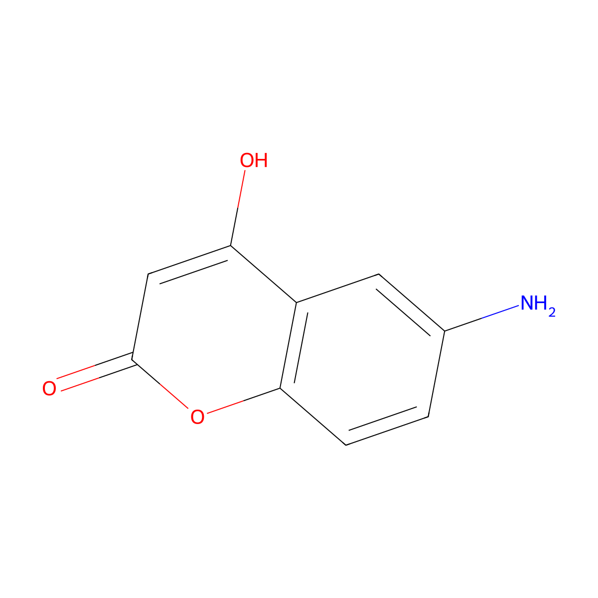 6-amino-4-hydroxy-2H-chromen-2-one molecular structure, CAS 41896-01-9