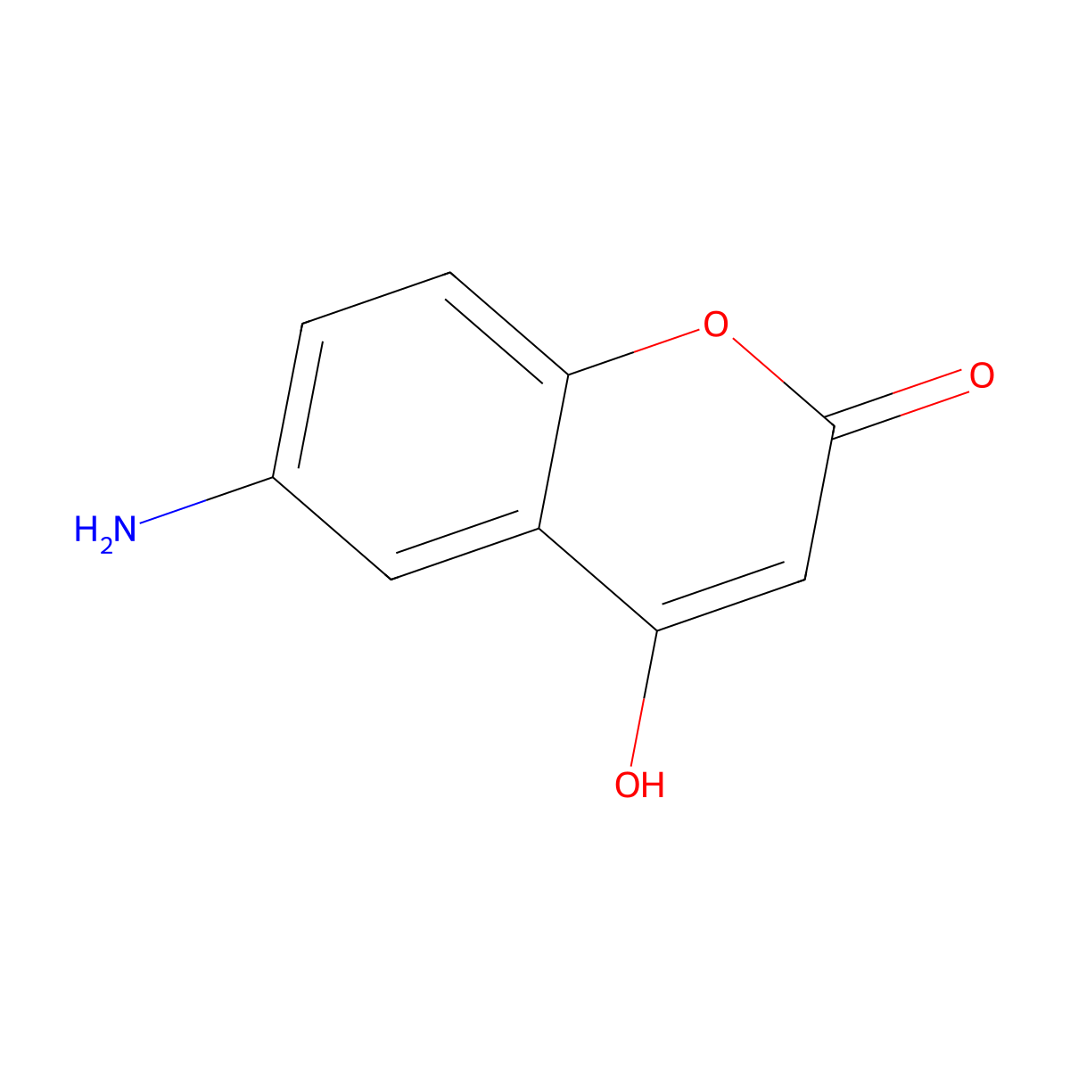 6-amino-4-hydroxy-2H-chromen-2-one molecular structure, CAS 41896-01-9