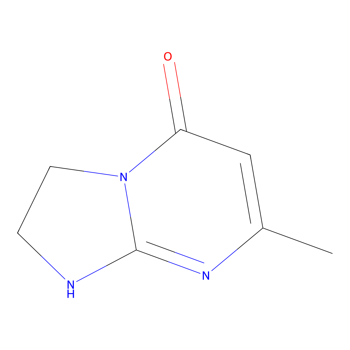 Imidazo(1,2-a)pyrimidin-5(1H)-one, 2,3-dihydro-7-methyl- molecular structure, CAS 41899-16-5