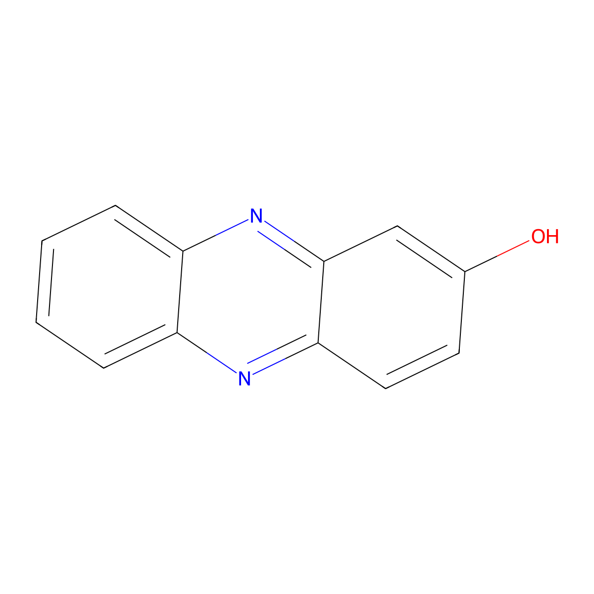 2-Hydroxyphenazine molecular structure, CAS 4190-95-8