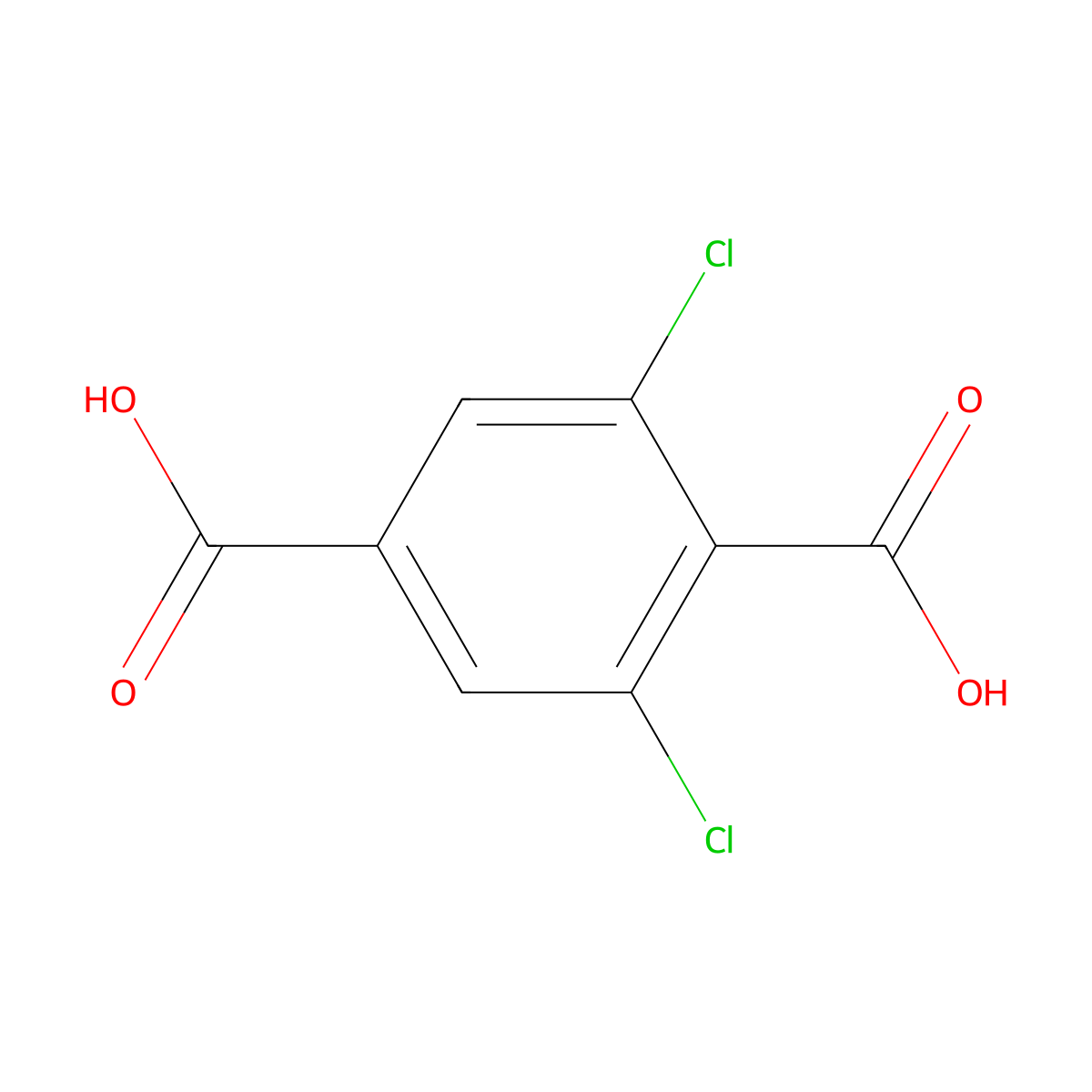 Benzenedicarboxylic acid, dichloro- molecular structure, CAS 41906-38-1