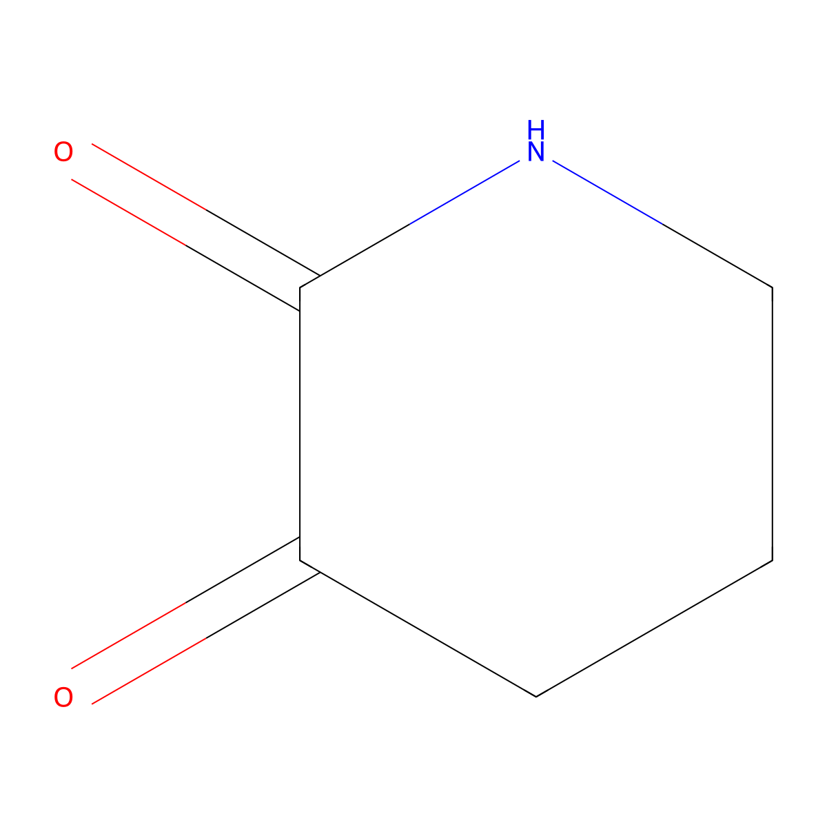 Piperidine-2,3-dione molecular structure, CAS 41907-06-6