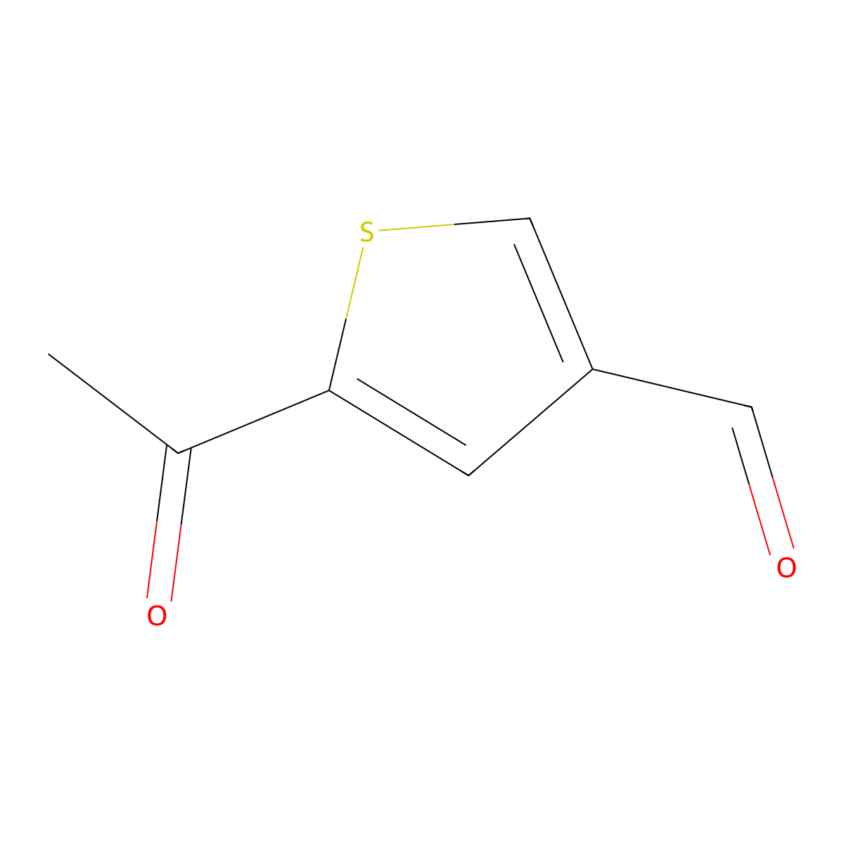 5-Acetyl-3-thiophenecarbaldehyde molecular structure, CAS 41907-99-7