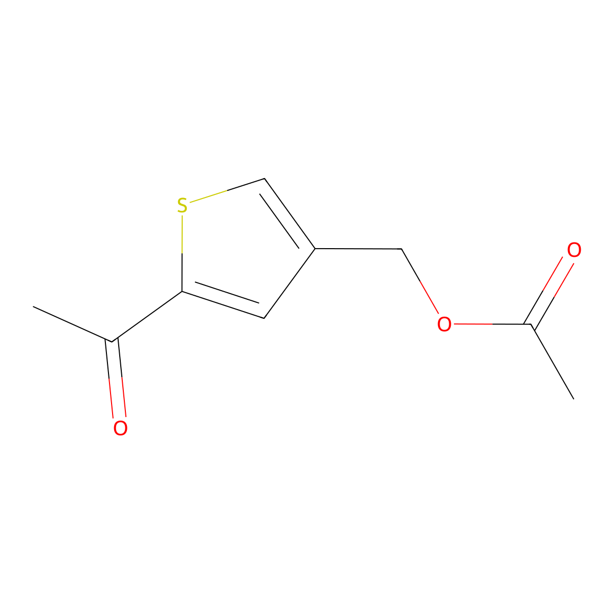 (5-Acetylthiophen-3-yl)methyl acetate molecular structure, CAS 41908-01-4