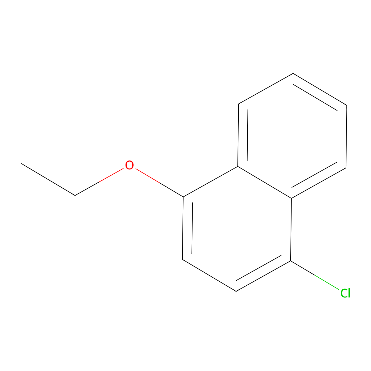 1-Chloro-4-ethoxynaphthalene molecular structure, CAS 41908-22-9