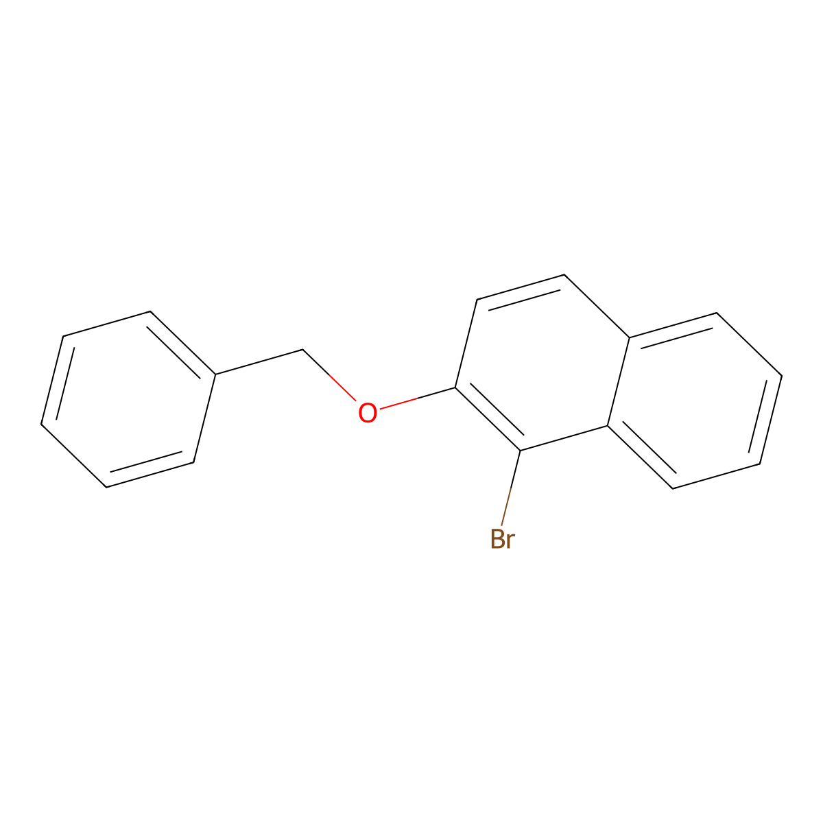 2-Benzyloxy-1-bromonaphthalene molecular structure, CAS 41908-23-0