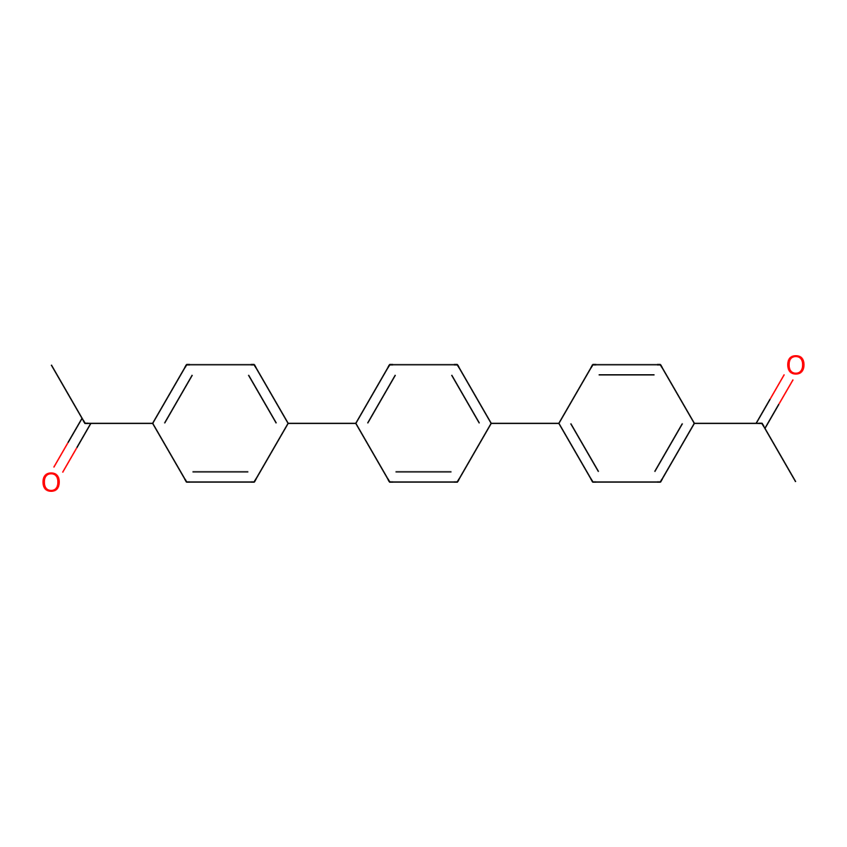 1,4-Bis(4-acetylphenyl)benzene molecular structure, CAS 4191-07-5