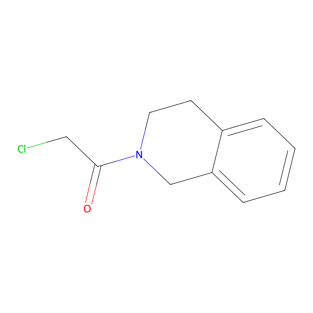 2-Chloro-1-(1,2,3,4-tetrahydroisoquinolin-2-yl)ethan-1-one molecular structure, CAS 41910-57-0