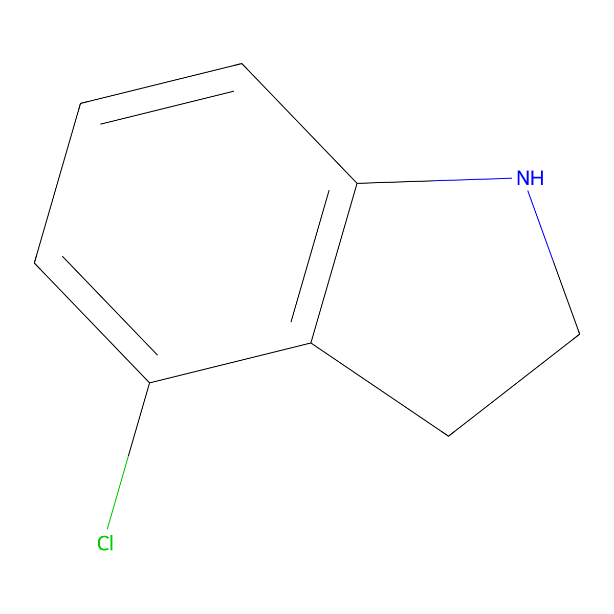 4-Chloroindoline molecular structure, CAS 41910-64-9