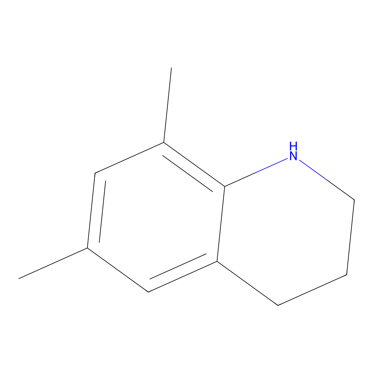6,8-Dimethyl-1,2,3,4-tetrahydroquinoline molecular structure, CAS 41910-65-0