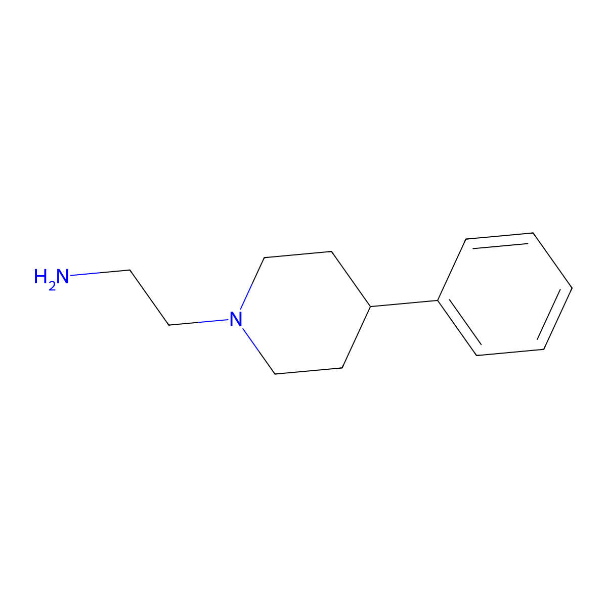 2-(4-Phenylpiperidin-1-yl)ethanamine molecular structure, CAS 41914-43-6