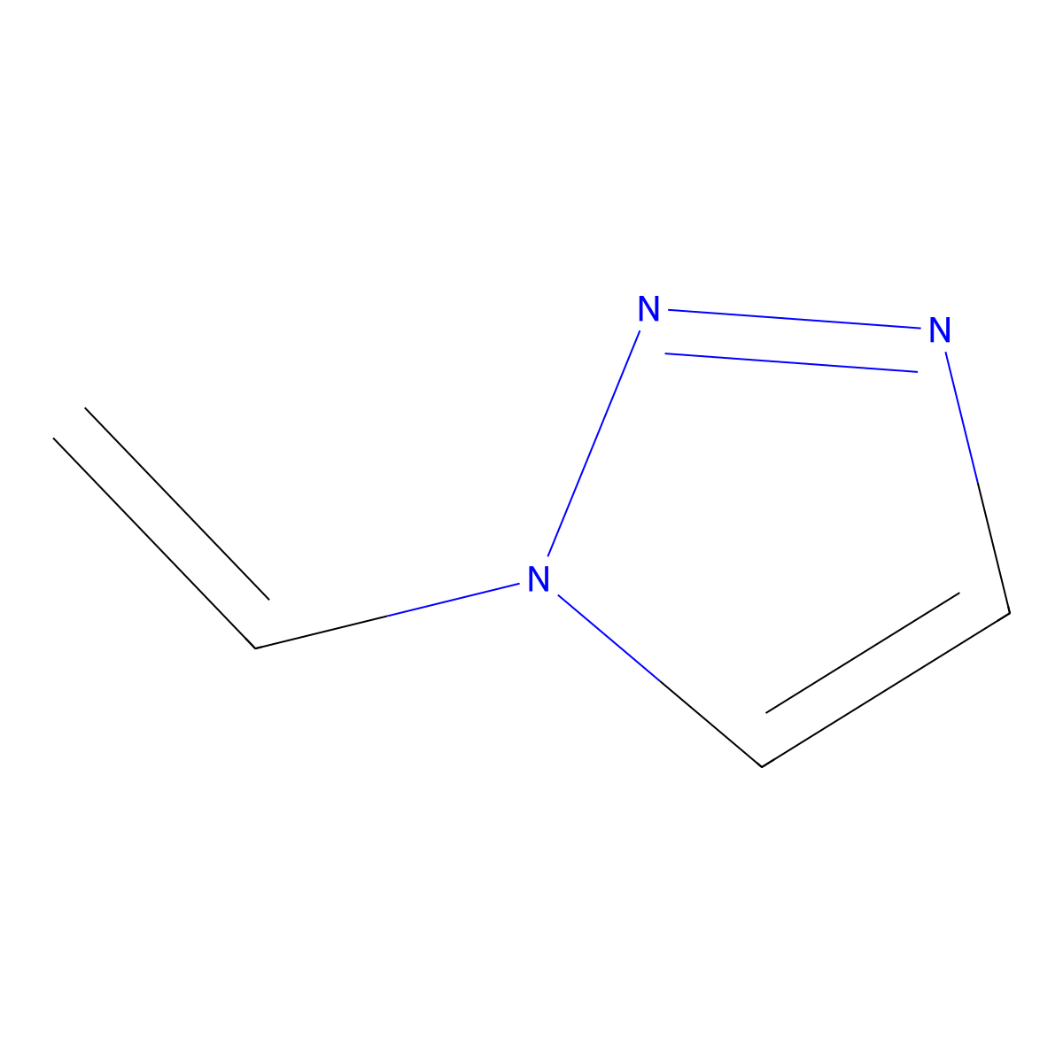 1-ethenyl-1H-1,2,3-triazole molecular structure, CAS 41917-22-0