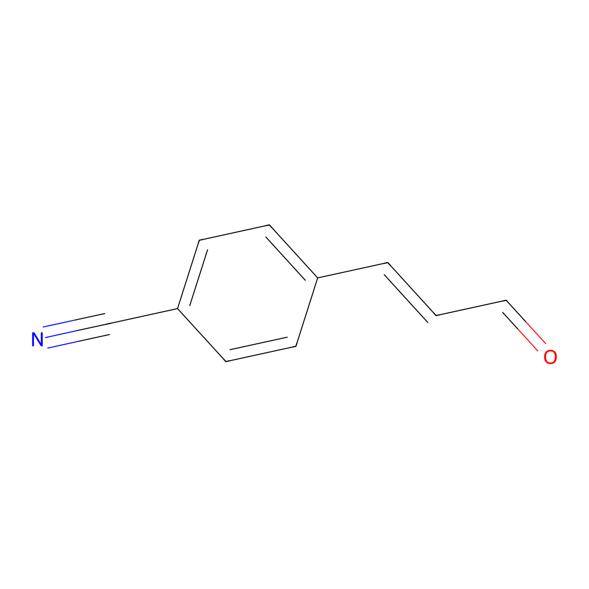4-(3-Oxoprop-1-en-1-yl)benzonitrile molecular structure, CAS 41917-85-5