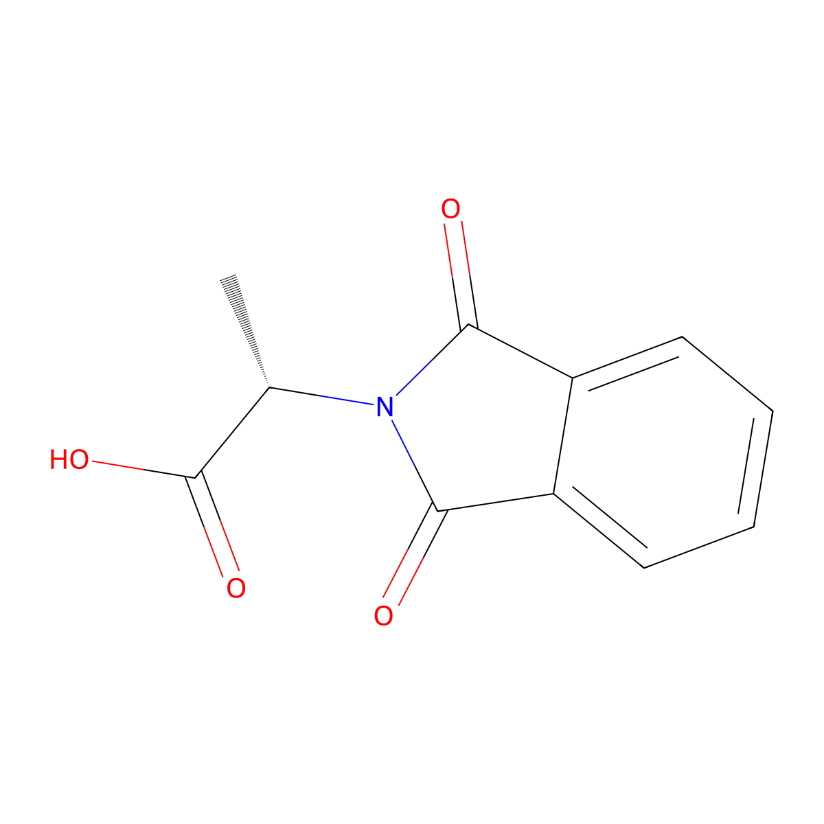 Pht-Ala-OH molecular structure, CAS 4192-28-3