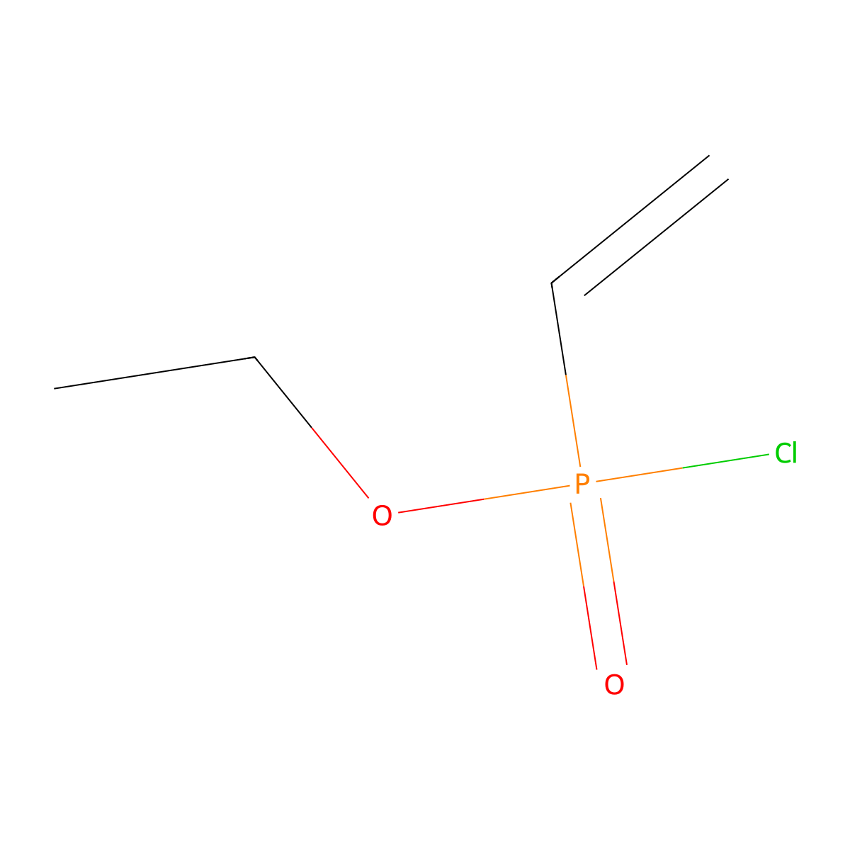 Ethyl ethenylphosphonochloridate molecular structure, CAS 41920-21-2