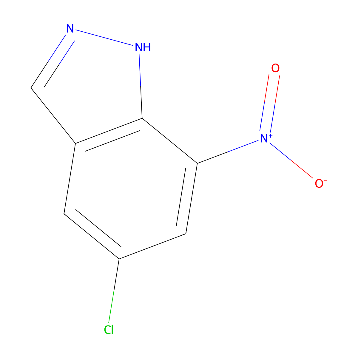 5-chloro-7-nitro-1H-indazole molecular structure, CAS 41926-18-5