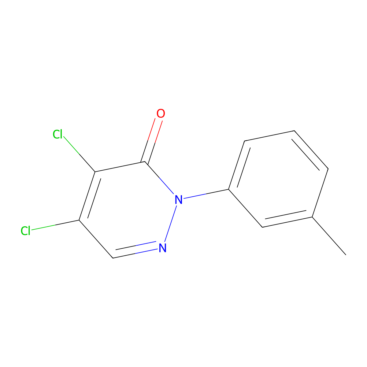 4,5-Dichloro-2-(3-methylphenyl)pyridazin-3-one molecular structure, CAS 41931-13-9