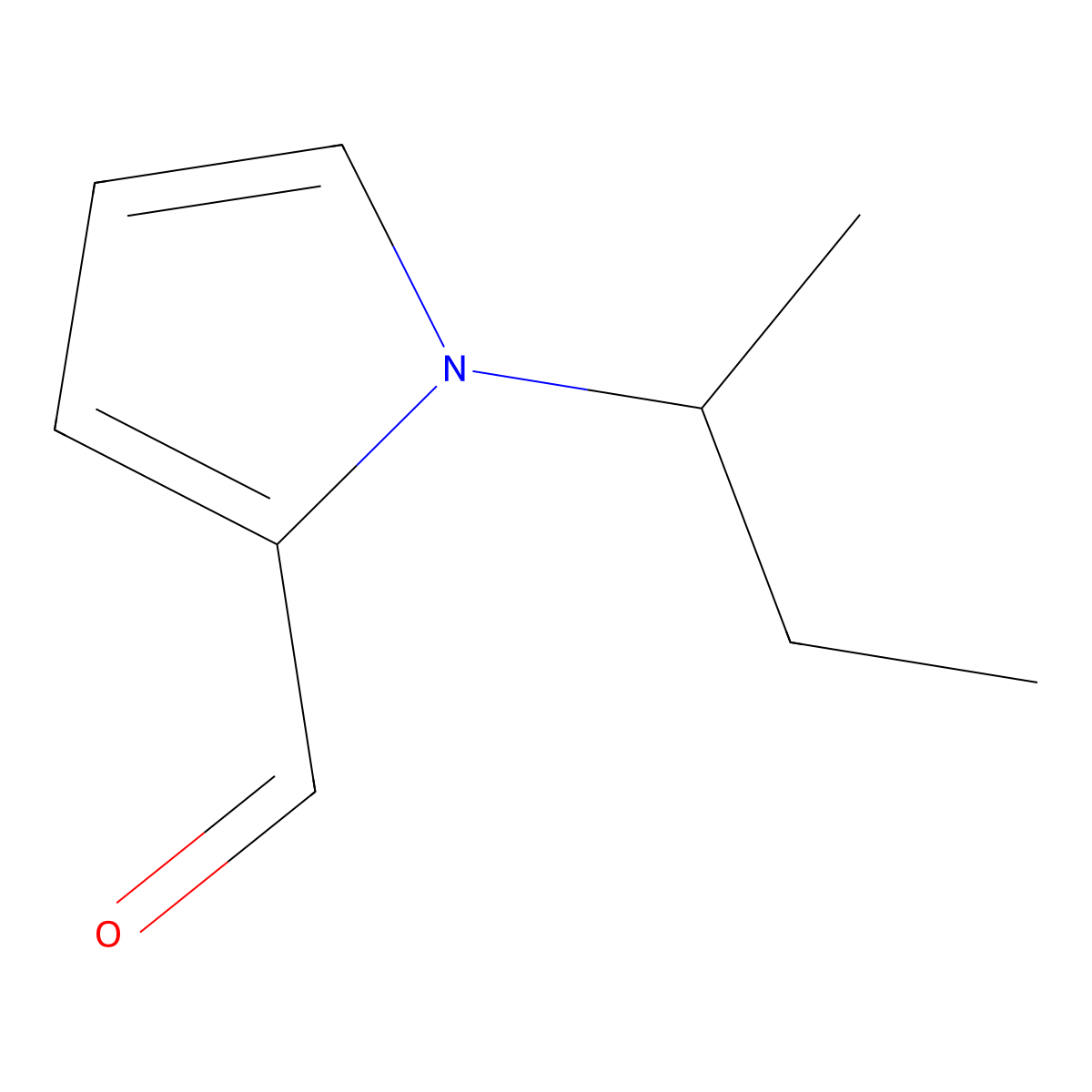 1-sec-Butyl-1H-pyrrole-2-carbaldehyde molecular structure, CAS 41937-62-6