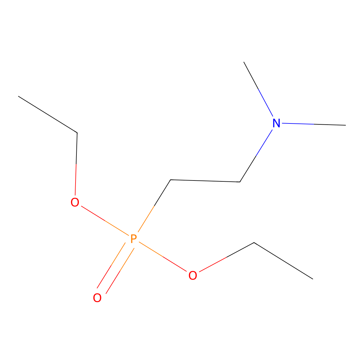 Diethyl (2-(dimethylamino)ethyl)phosphonate molecular structure, CAS 41948-36-1
