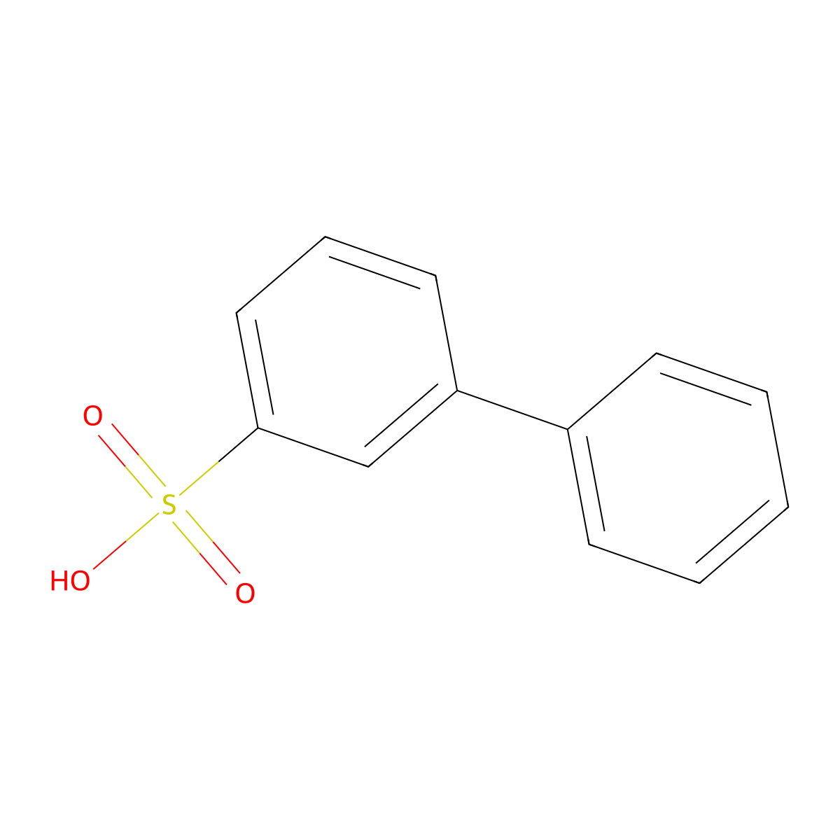 [1,1'-Biphenyl]-3-sulfonic acid molecular structure, CAS 41949-30-8
