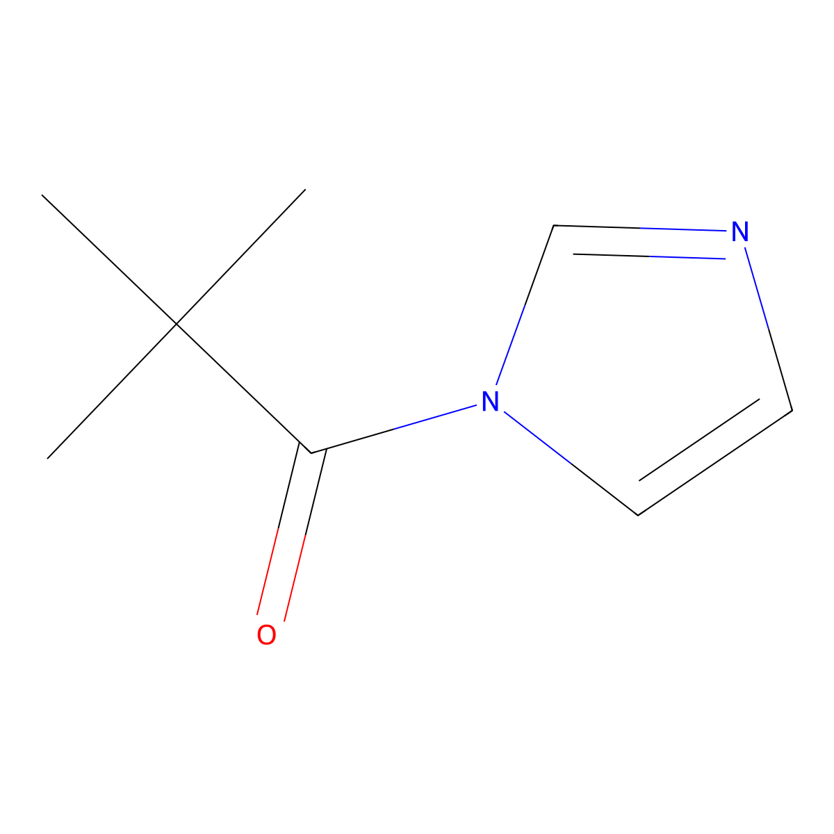 1-(1H-Imidazol-1-yl)-2,2-dimethyl-1-propanone molecular structure, CAS 4195-19-1