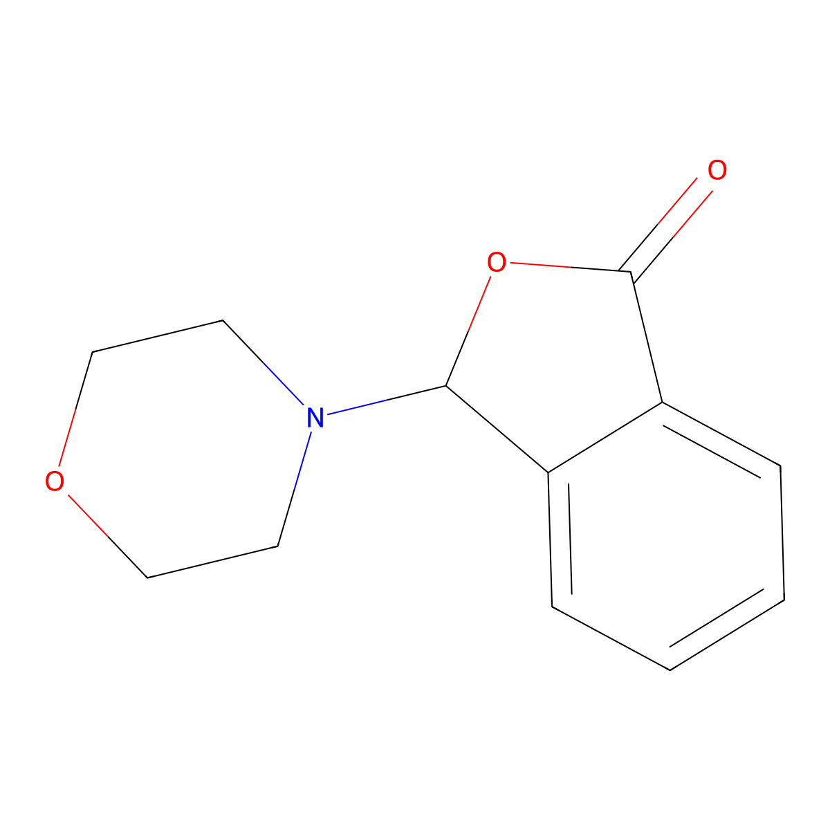 3-(4-Morpholinyl)-1(3H)-isobenzofuranone molecular structure, CAS 4195-21-5