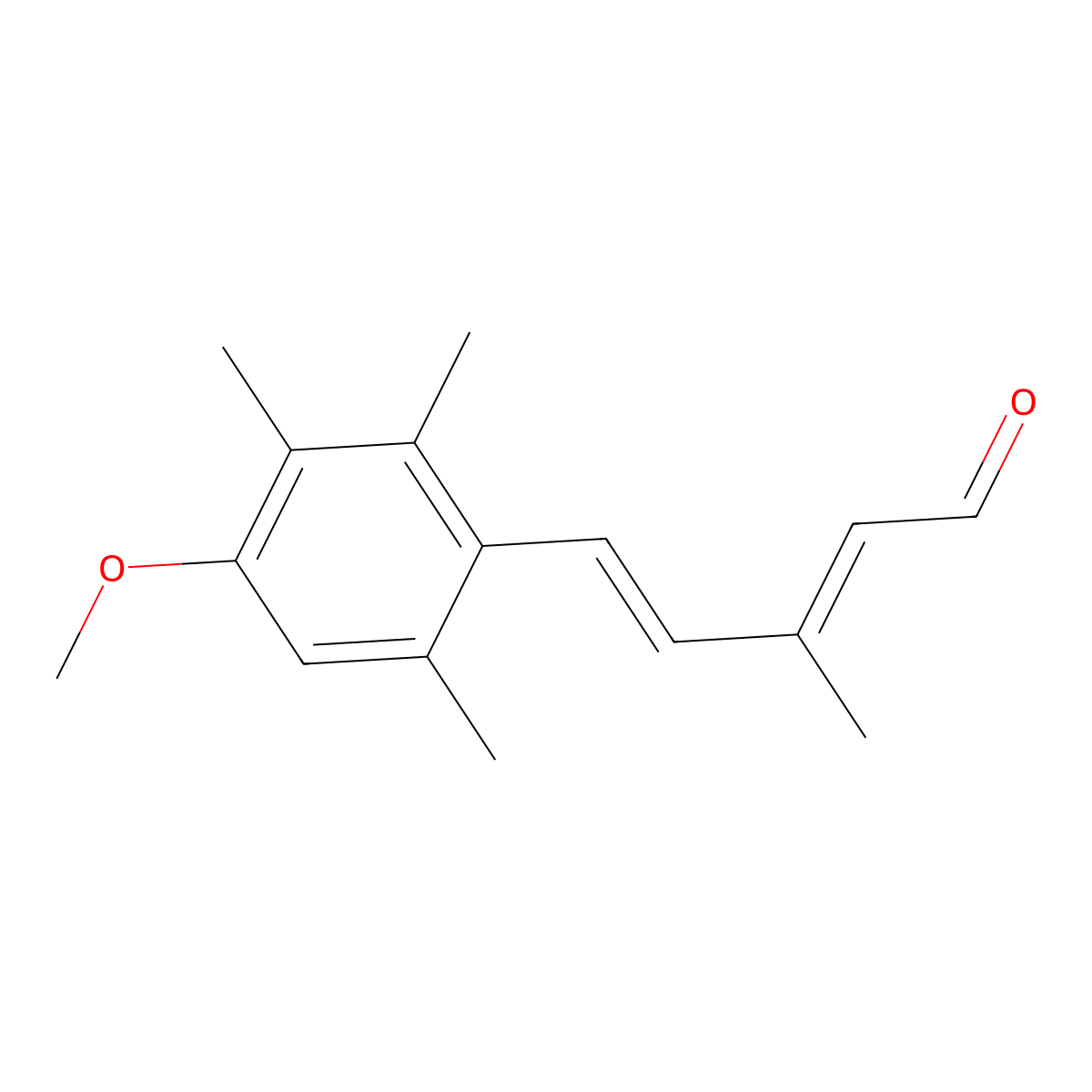 (2E,4E)-5-(4-Methoxy-2,3,6-trimethylphenyl)-3-methylpenta-2,4-dienal molecular structure, CAS 419534-29-5